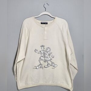Vintage Fido Dido Crew Neck Top Unisex One Size  (approx. Mens Medium)